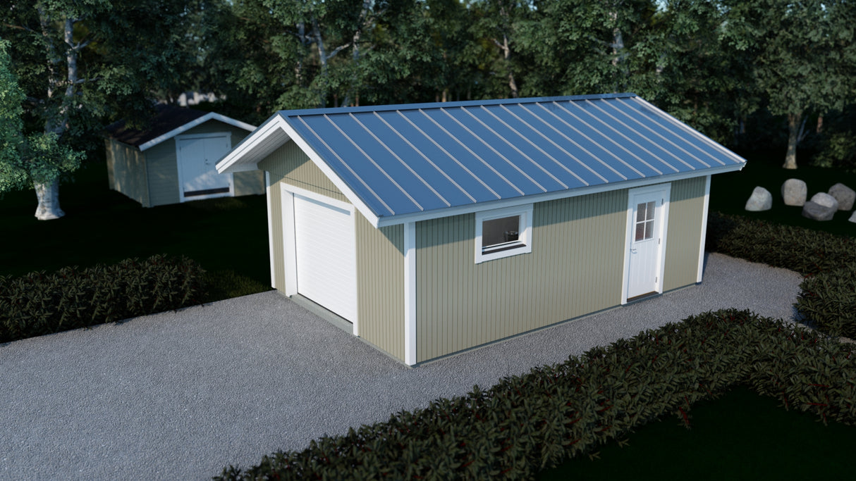 Enkelgarage Solka M1 35 kvm