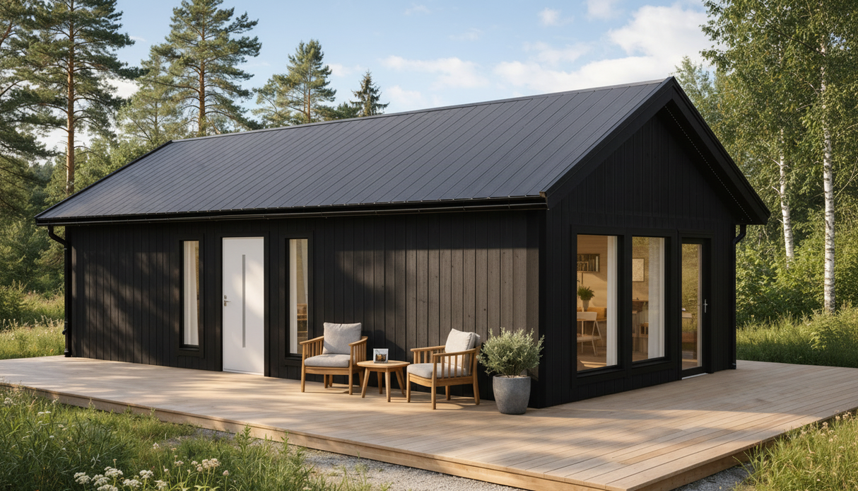 Attefallshus Norrskär 2 rum, Kök/allrum och toalett 49kvm