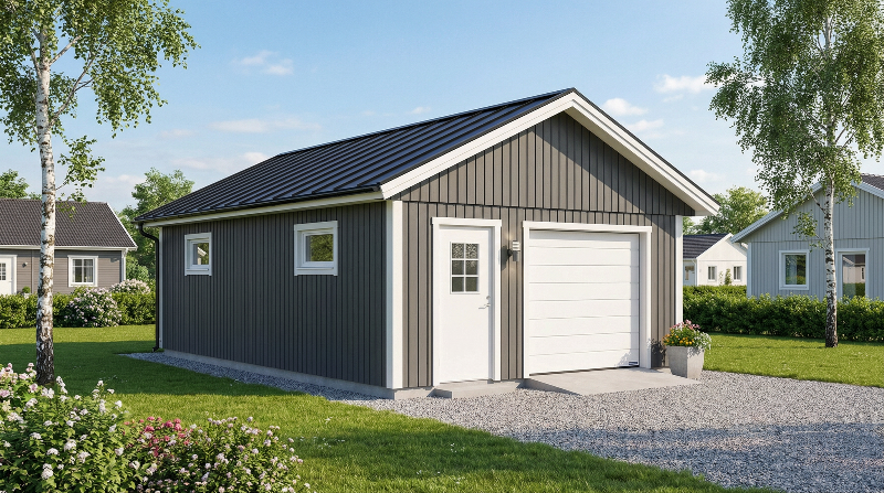 Enkelgarage Finnhallan 43kvm