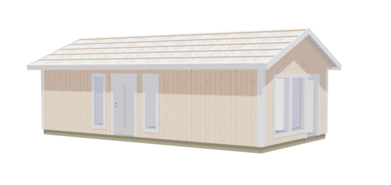 Attefallshus Norrskär 2 rum, Kök/allrum och toalett 49kvm