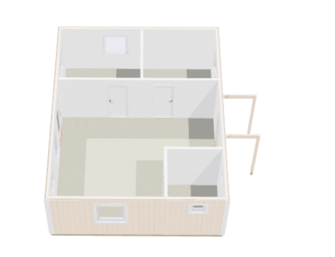 Hytte Hällskär 2 rom, kjøkken/stue, toalett 50 kvm