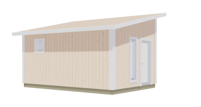 Attefallshus Ledskär kök/allrum och toalett 22kvm