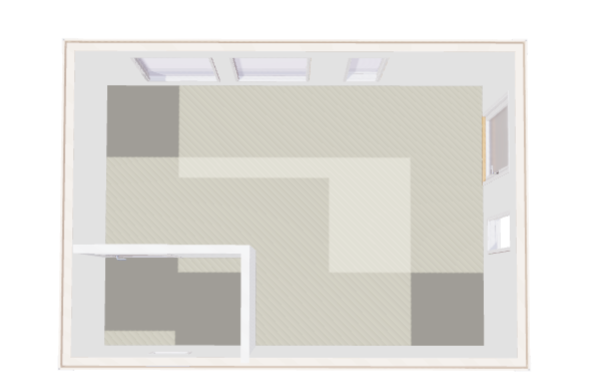 Attefallshus Ledskär kök/allrum och toalett 22kvm