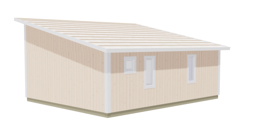 Attefallshus Åskär 2 rum Kök/allrum och toalett 50kvm