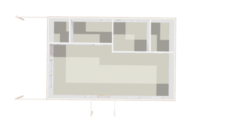 Fritidshus Högskär 2rum, Kök/allrum, toalett och förråd 60kvm