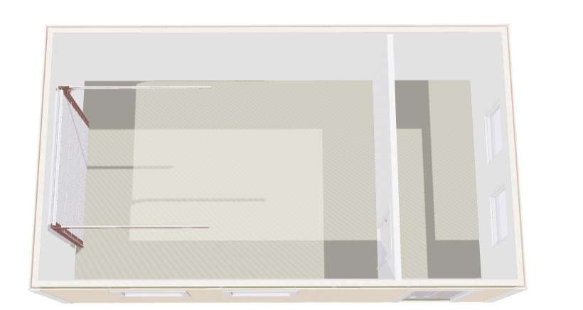Attefallsgarage Granör med lägenhet och 8kvm totalt 35kvm