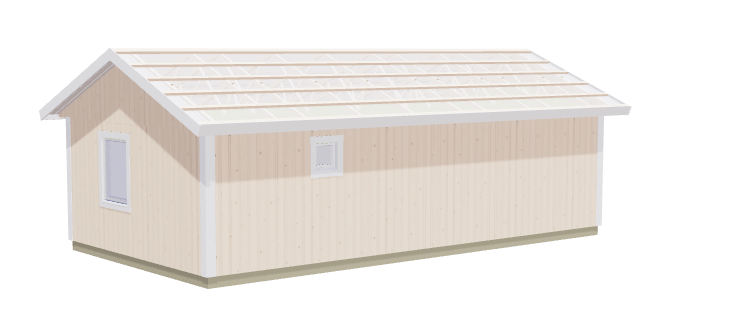 Attefallsgarage Björnören med lägenhet och toalett 16kvm totalt 50kvm