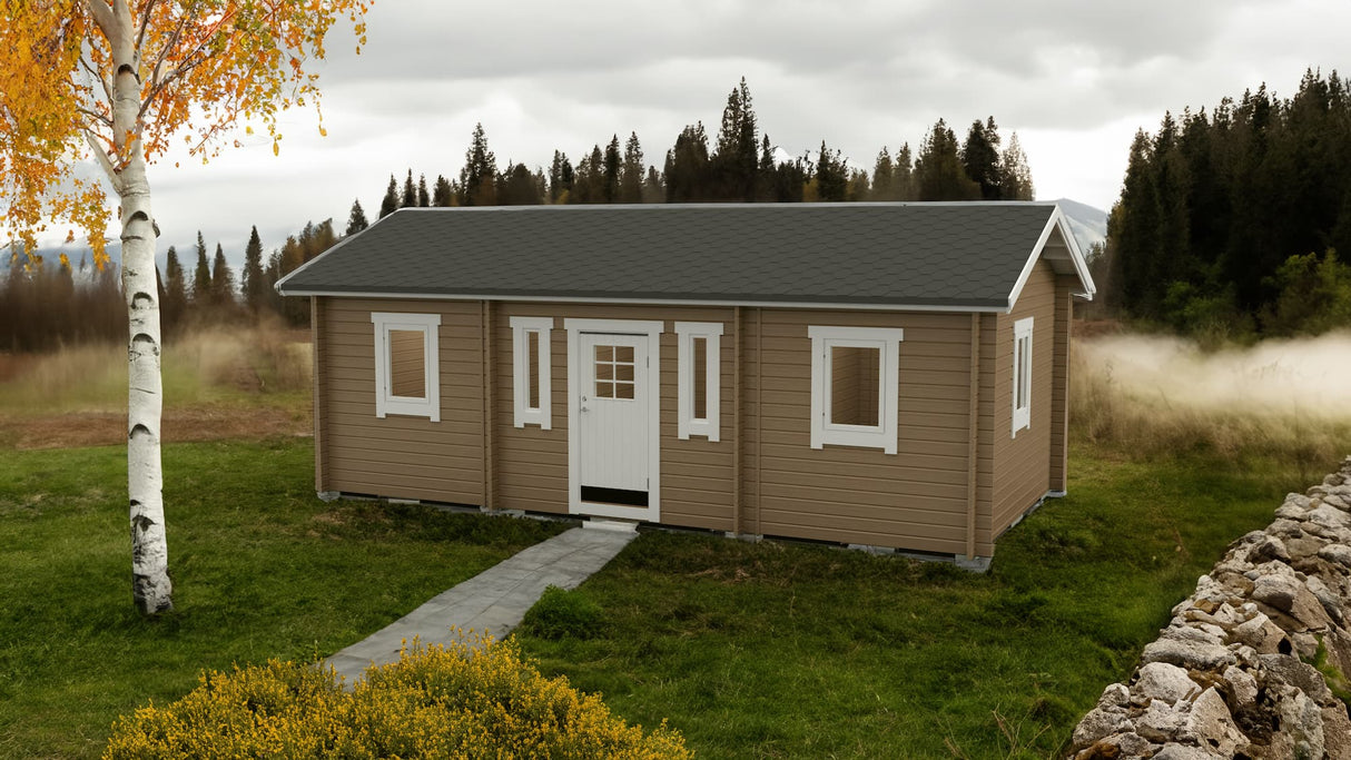 Attefallshus Aspen Torp 30 kvm med tre rum