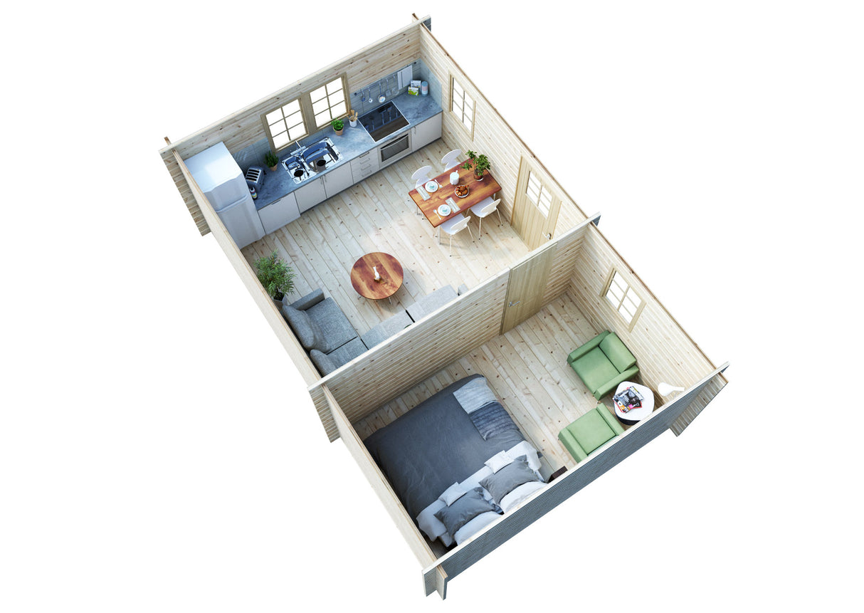 Attefallshus Bromsen Torp 24 kvm