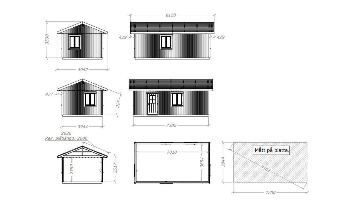 Attefallshus Gubben M2 29 kvm