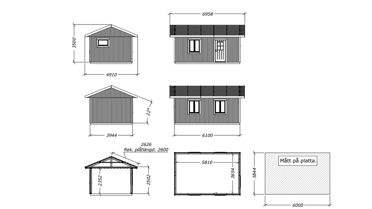 Attefallshus Humlan M2 24 kvm