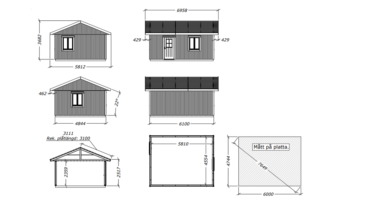 Attefallshus Lapporten M2 30 kvm