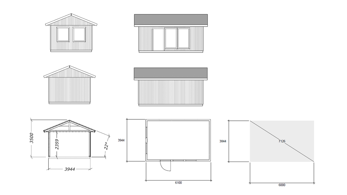 Attefallshus Sandö 24 kvm