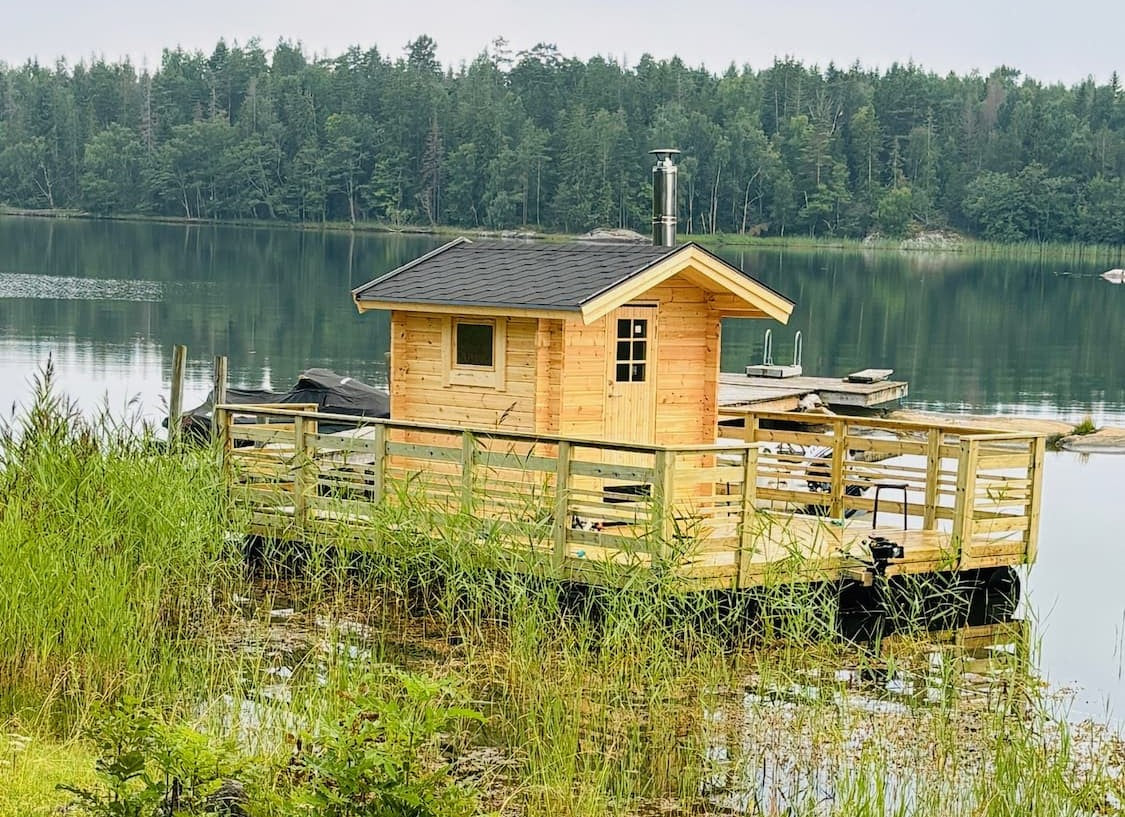 Bastuflotte Renskär 6m med Bastu 4 kvm