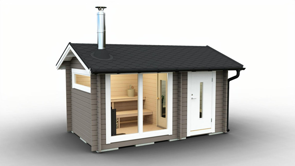 Bastupaket Granskär med Bastu DL 11 kvm & Harvia 20 Pro