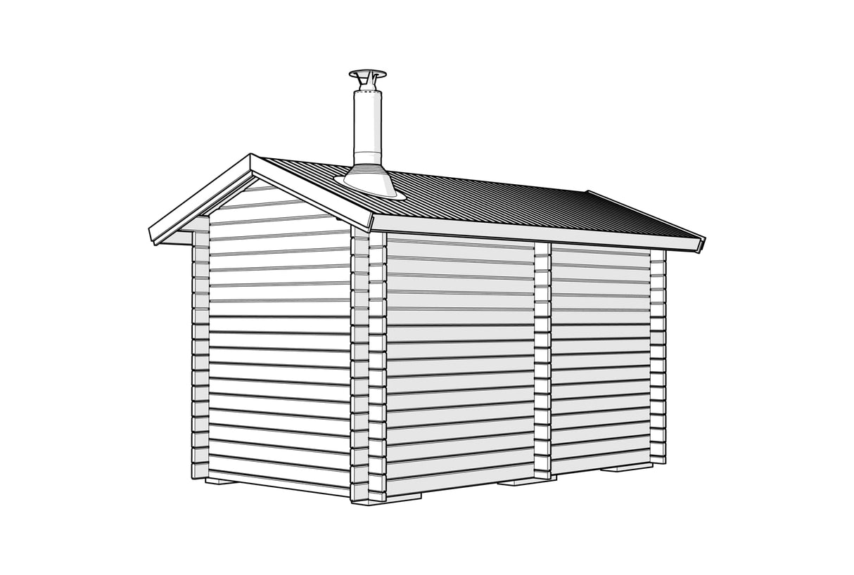 Badstue Tett Grunnmodell DL 8 kvm