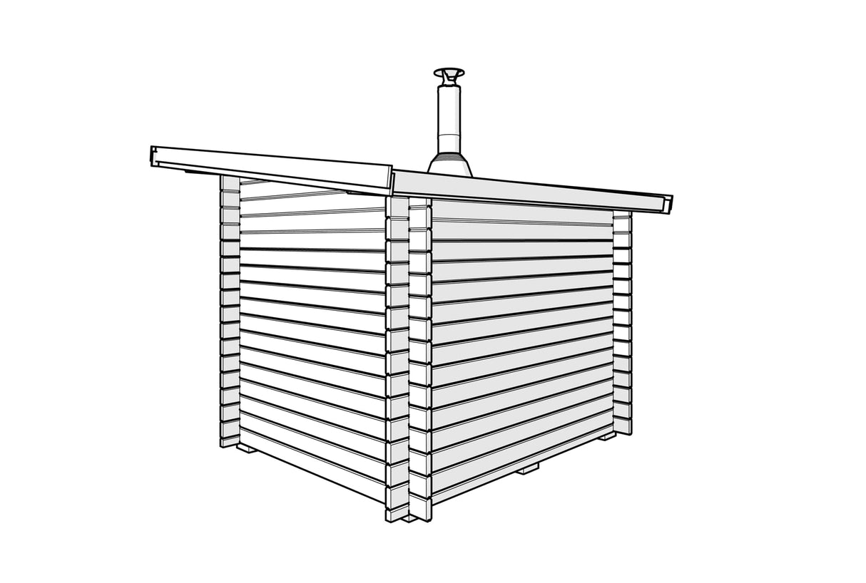 Bastustuga tät grundmodell funkis 5 kvm