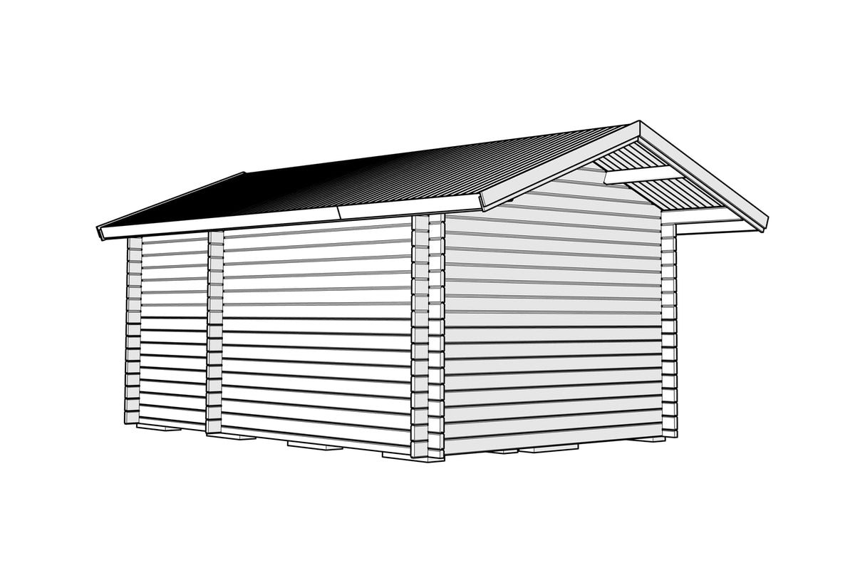 Bastustuga tät grundmodell 15 kvm