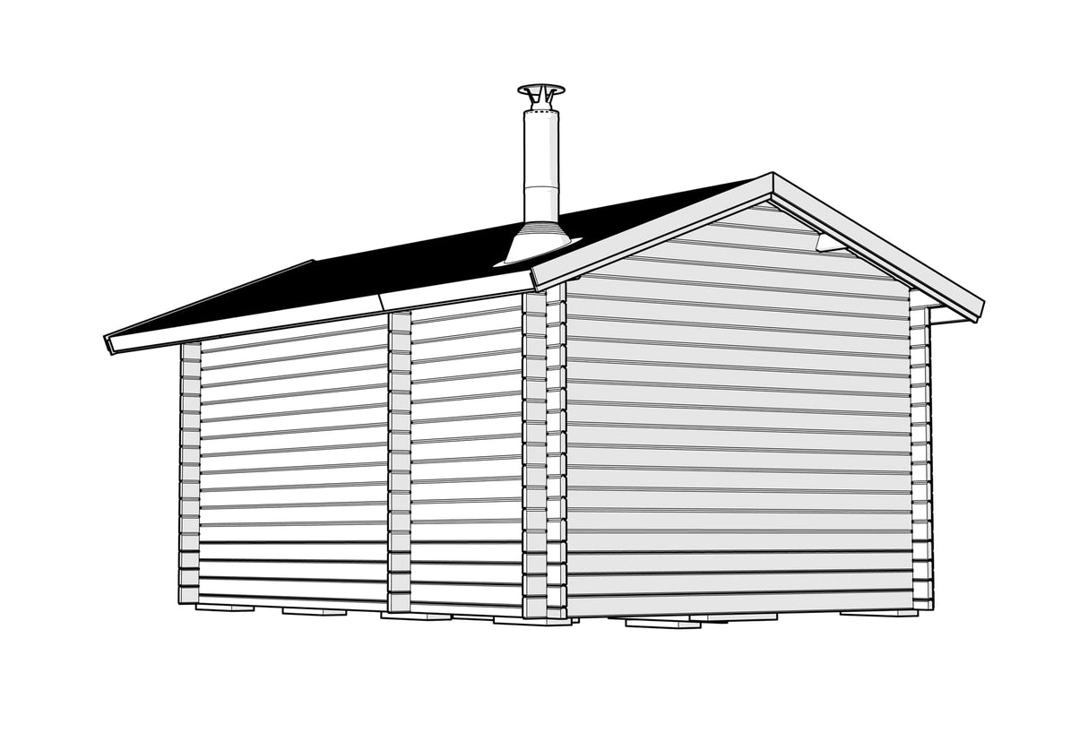 Bastustuga tät grundmodell 15 kvm