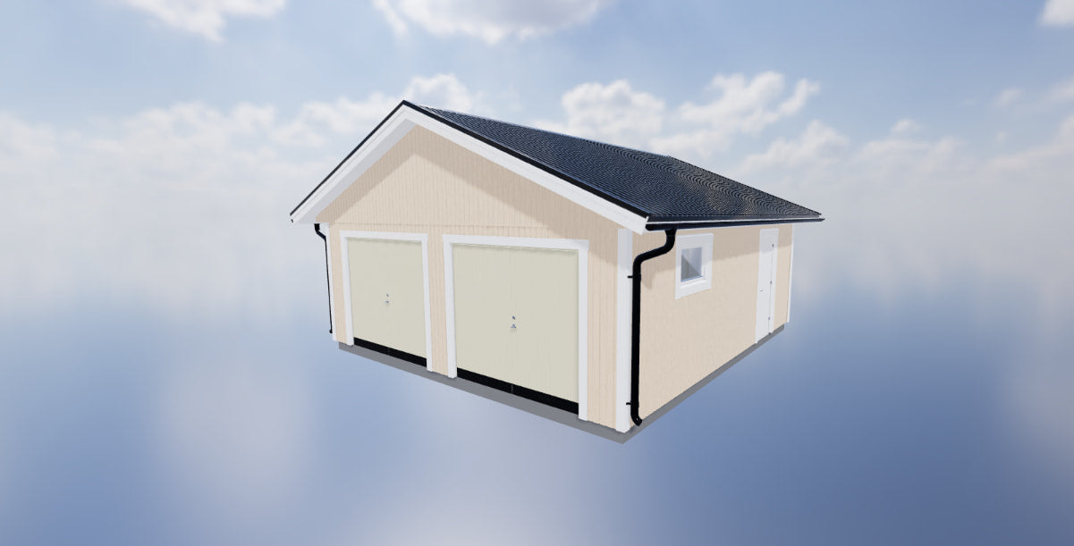 Dubbelgarage Syter 50 kvm