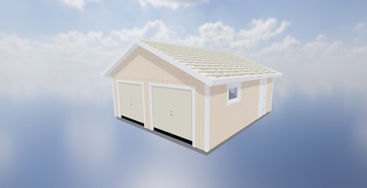 Dubbelgarage Syter 50 kvm