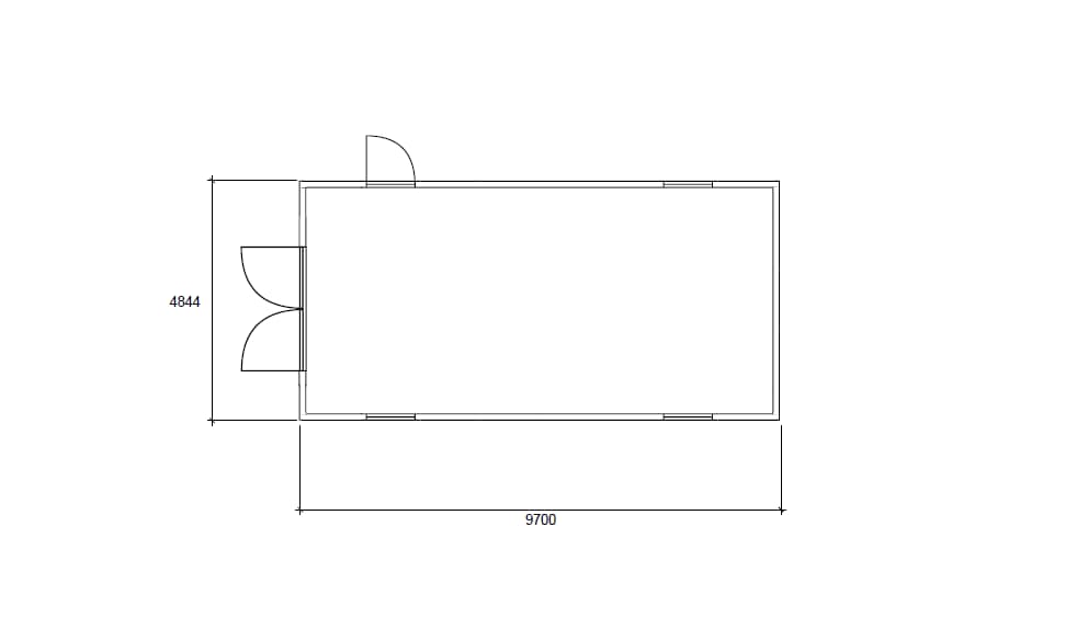 Enkelgarage Marsfjäll 47 kvm