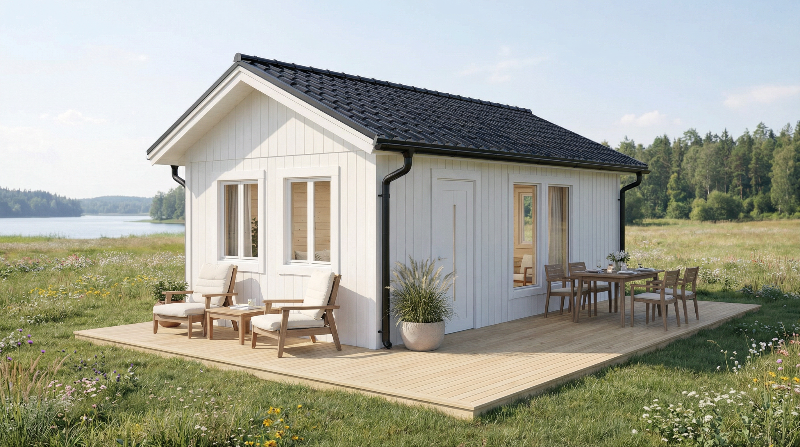 Attefallshus Fårskär 23 kvm