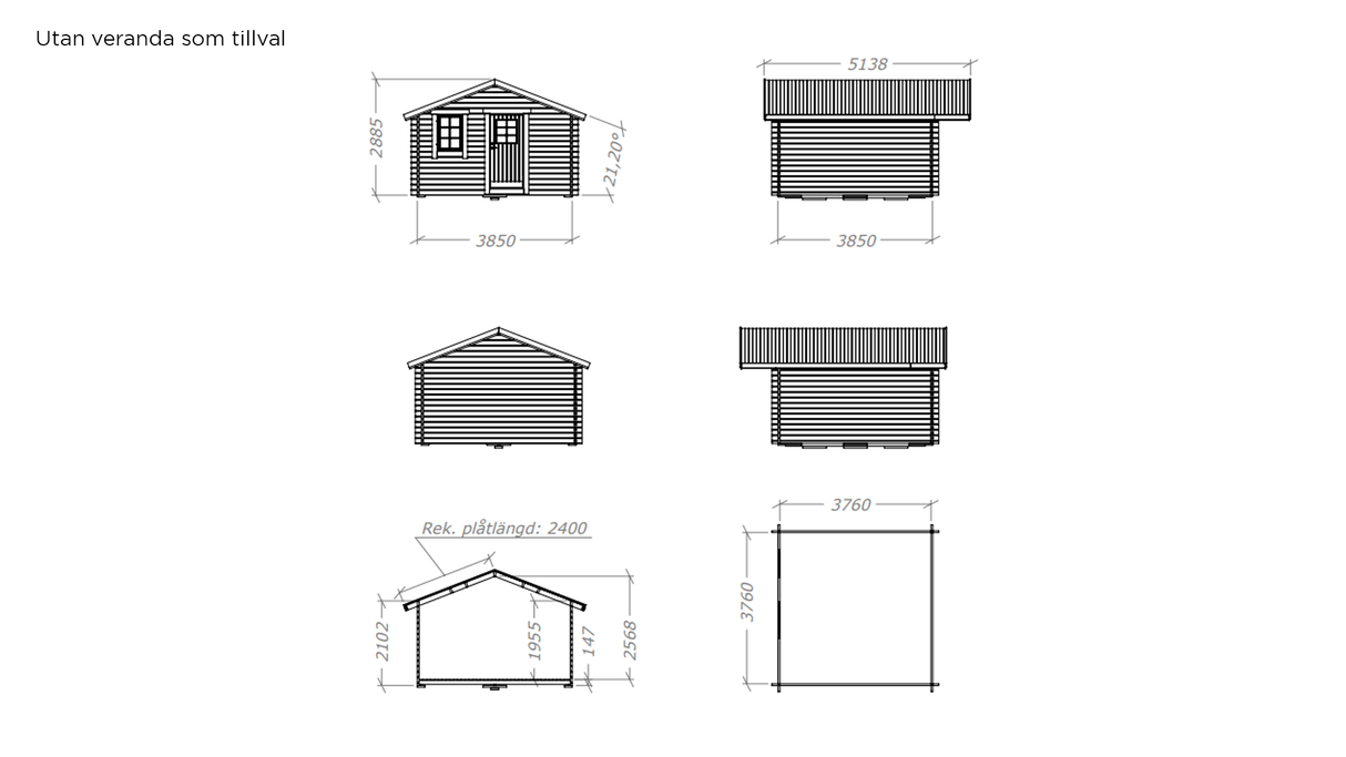 Friggebod Järven Original 15 kvm
