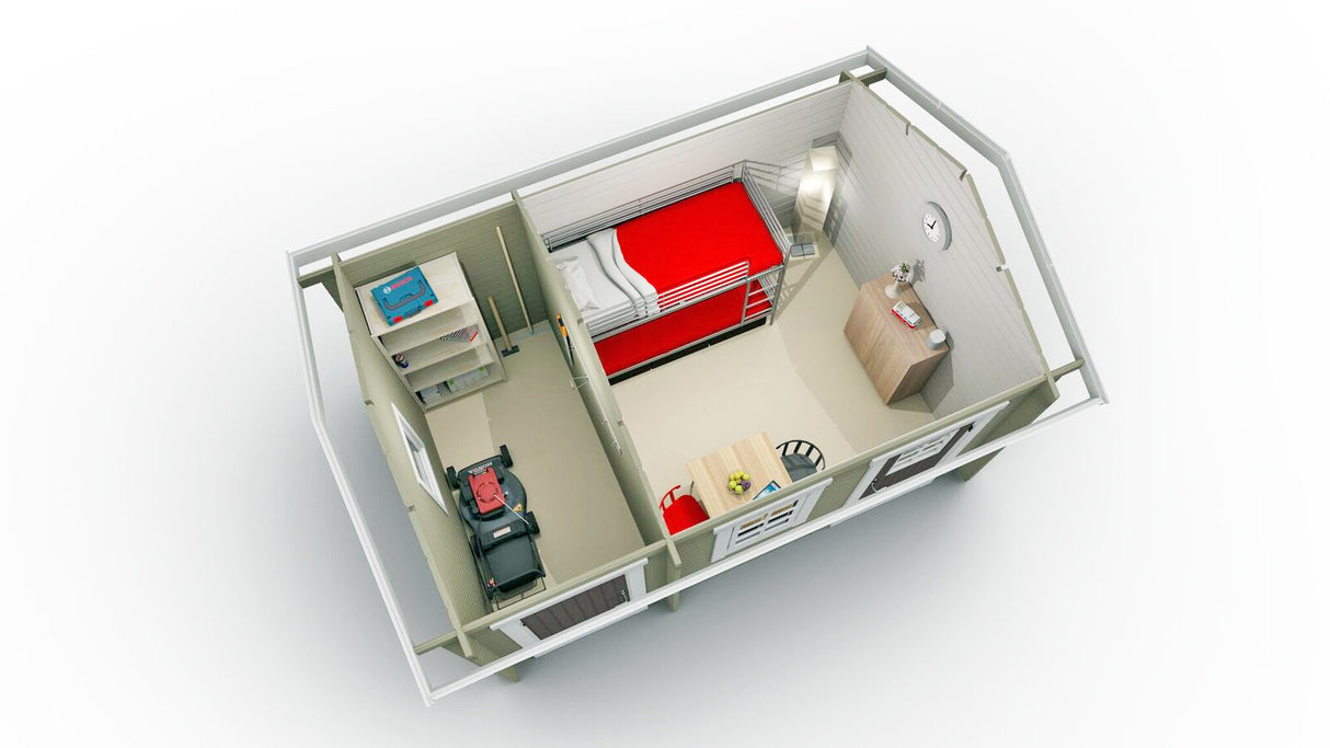 Friggebod Gäddan Kombi 15 kvm