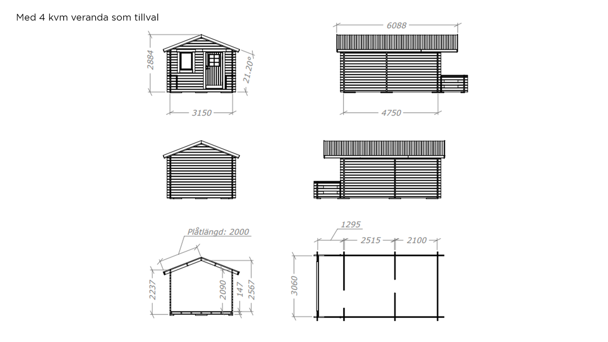 Friggebod Näbben 2 rum 15 kvm
