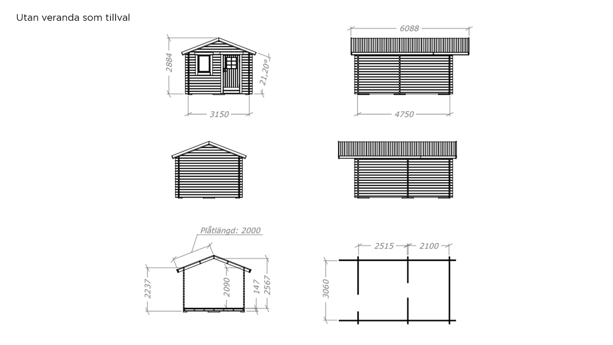 Friggebod Näbben 2 rum 15 kvm