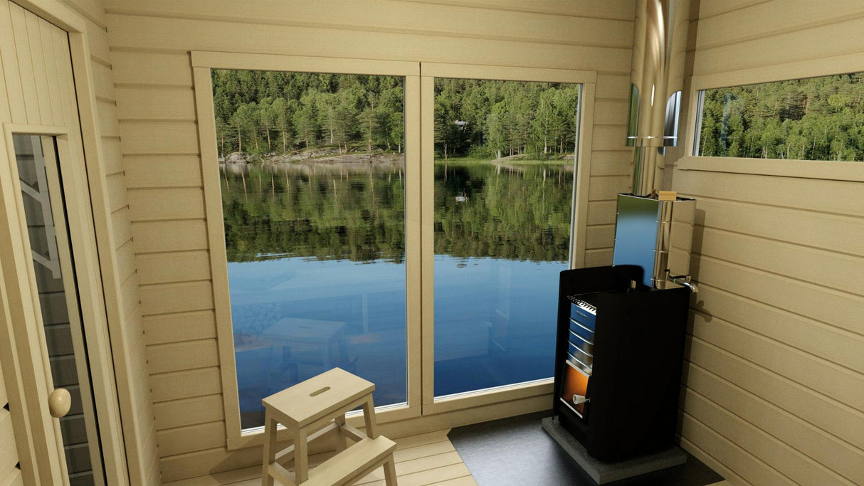 Bastupaket Granskär med Bastu DL 11 kvm & Harvia 20 Pro