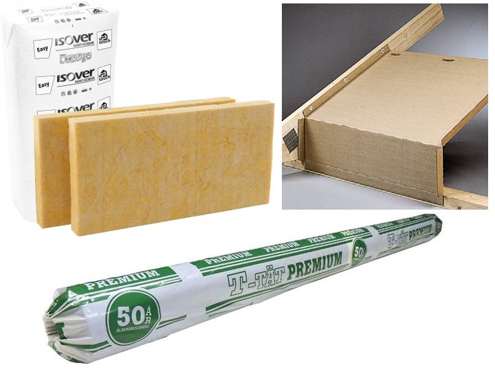 Isolerpaket Modulhus Tak 195 mm