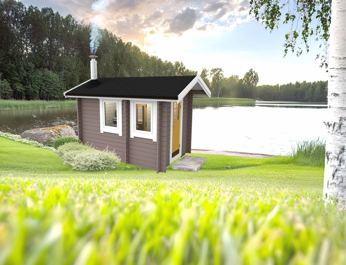 Bastupaket Vargön med Bastu BL 6,5 kvm & Harvia M3