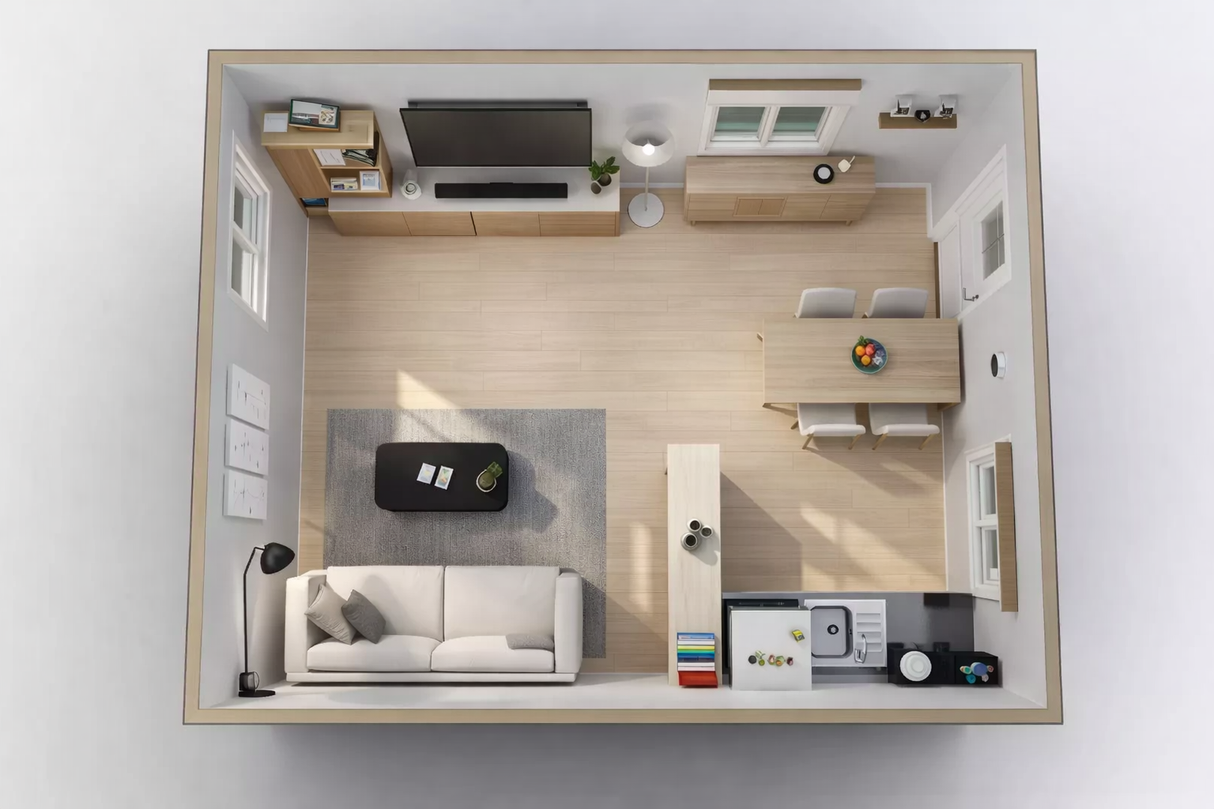 Attefallshus Frevis M1 30 kvm