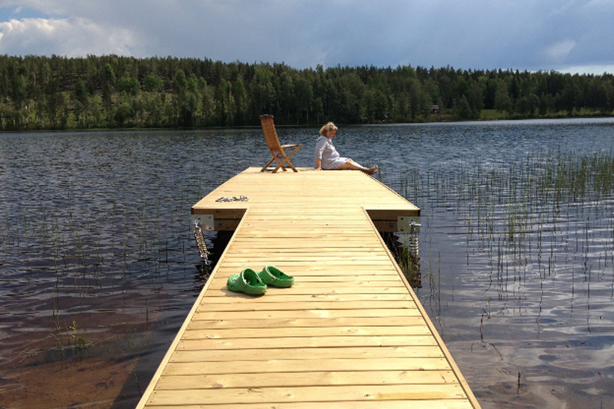 Badbrygga 6m inkl. Landgång 4,2m