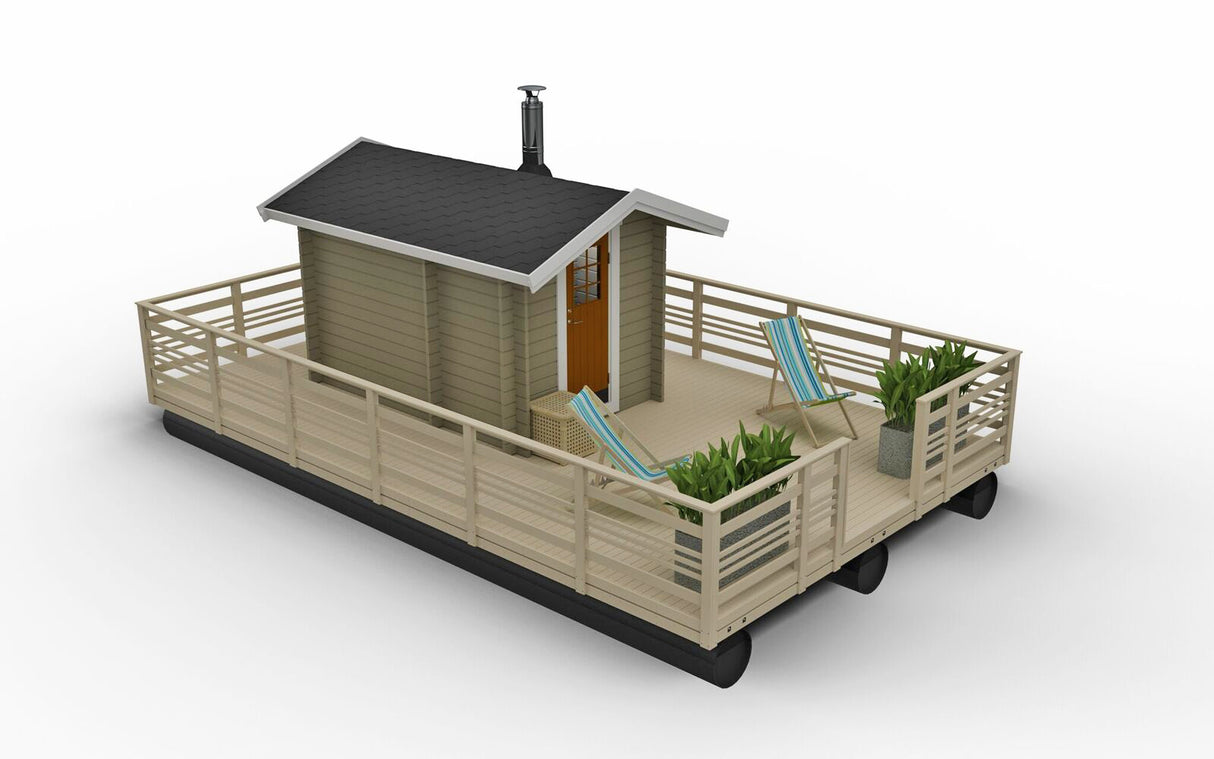 Bastuflotte Hamnön 8m med Bastu 6,5 kvm