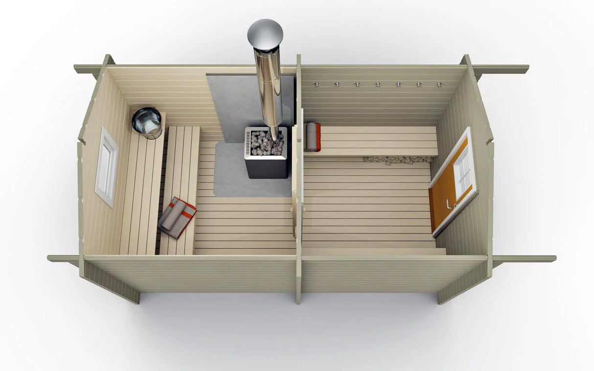 Bastuflotte Repskär 8m med Bastu 8 kvm
