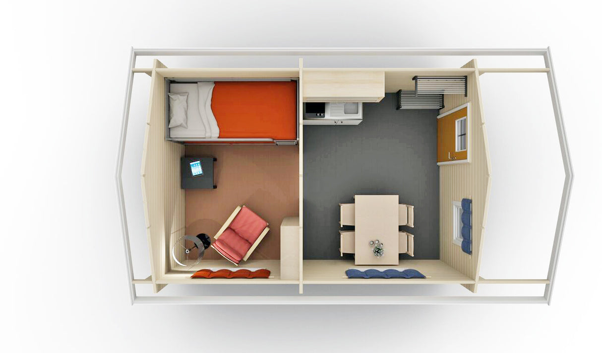 Friggebod Näbben 2 rum 15 kvm