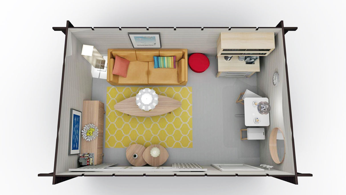 Friggebod Lokatten Funkis 15 kvm