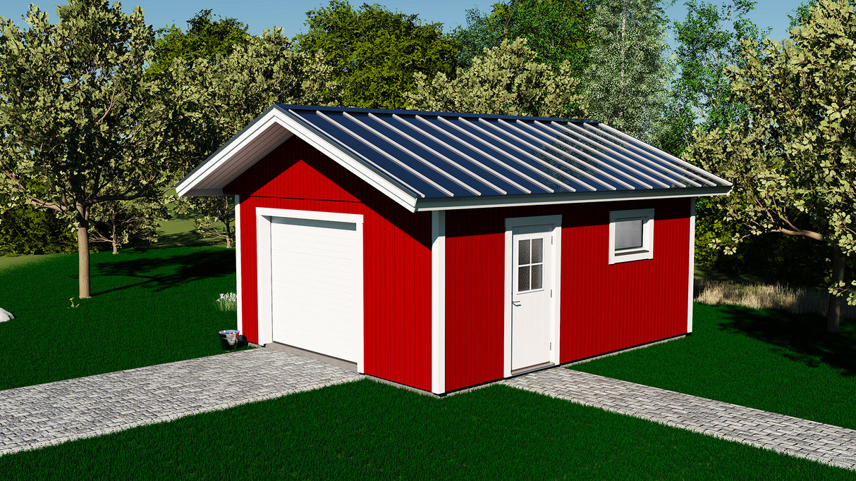 Attefallsgarage Kalla M1 30 kvm