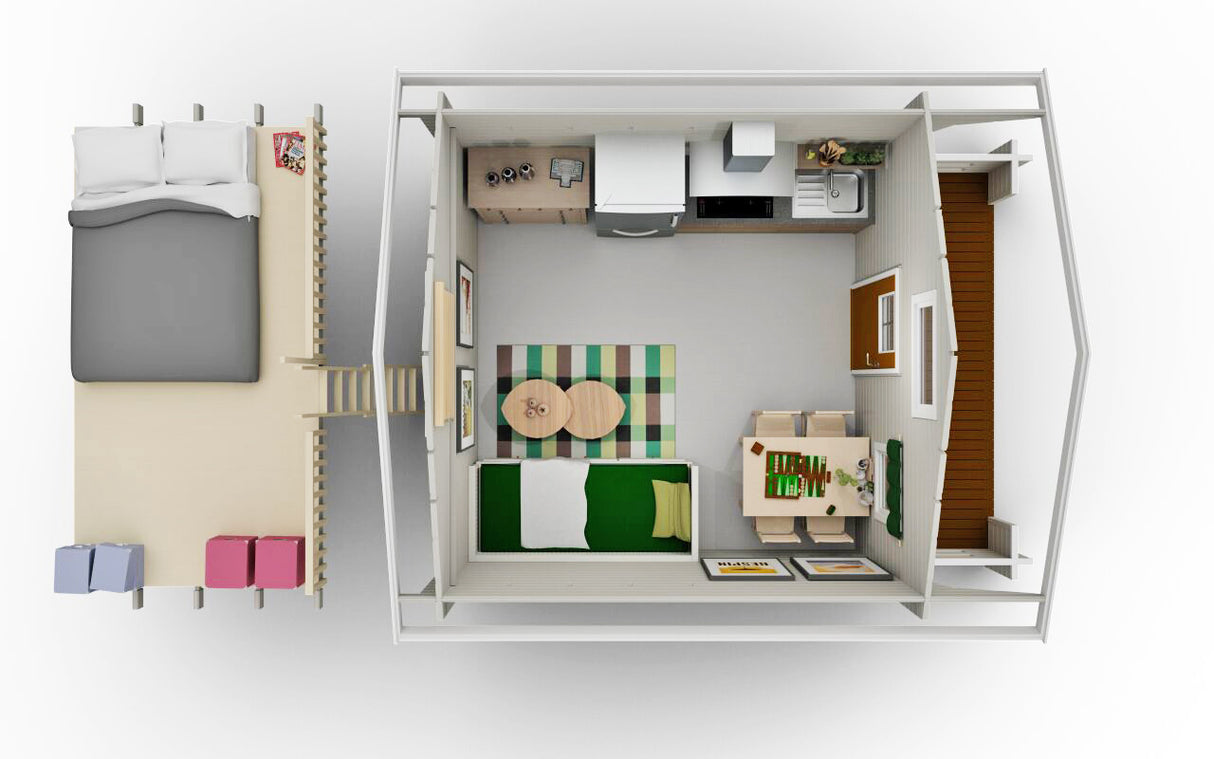 Loftstuga Uttern 15 kvm