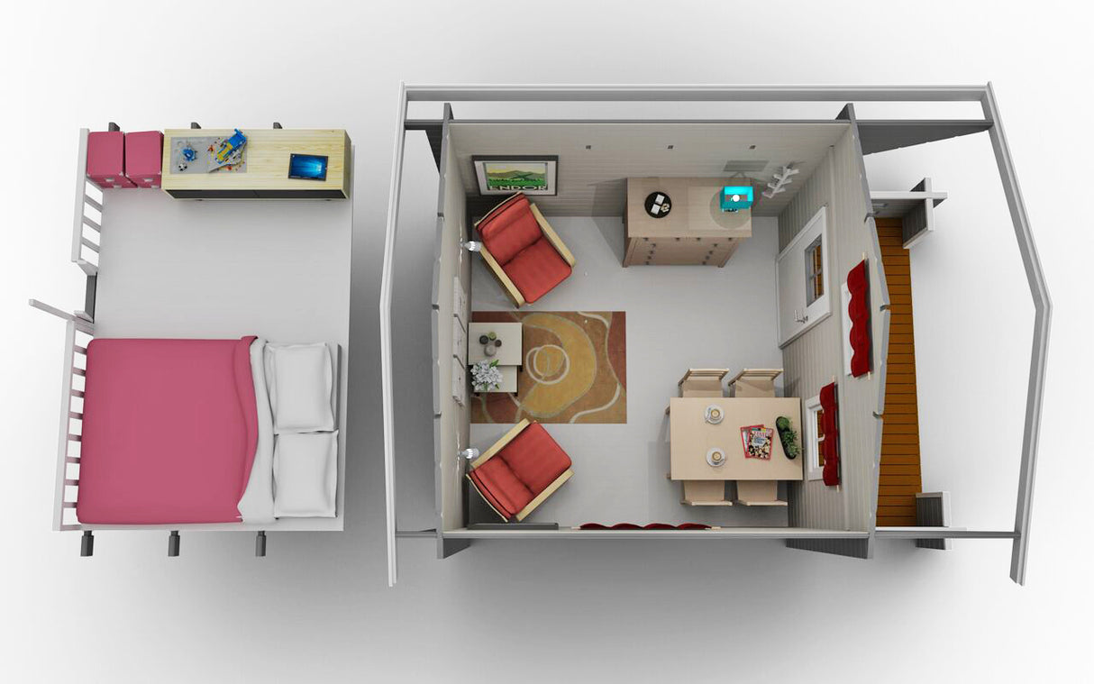 Loftstuga Mården 9,9 kvm