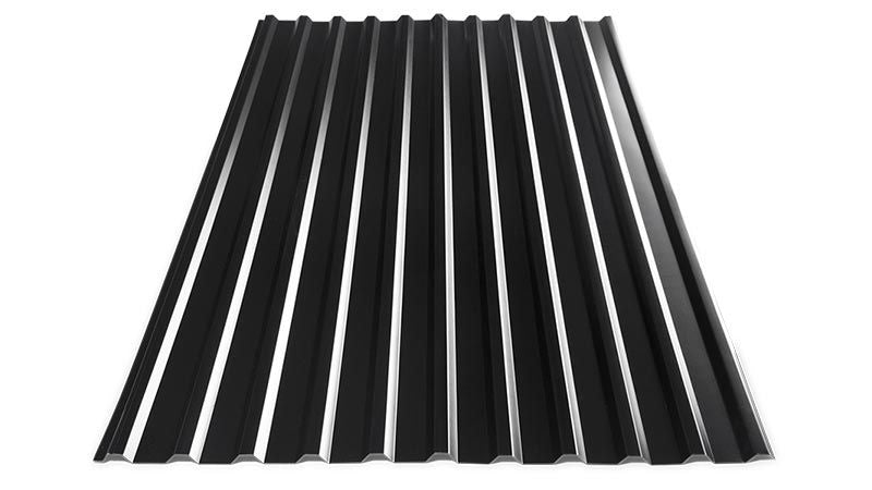 Plåttak TP Profil Timmerstuga (Svart)