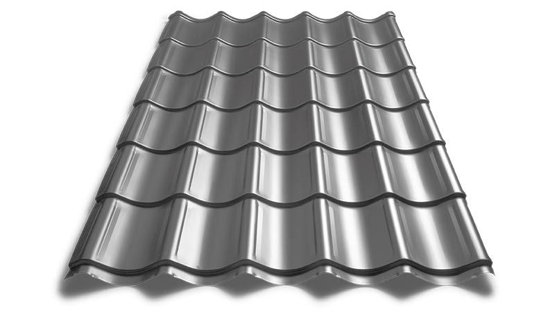 Takplate takpanneprofil (grå)