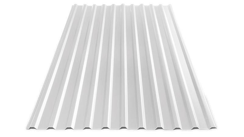 Plåttak TP profil Modulhus (Vit)