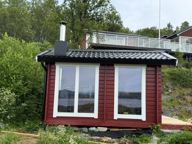 Kundbild för Bastustuga tät grundmodell DL 8 kvm