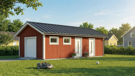 Attefallsgarage Björnören 50 kvm