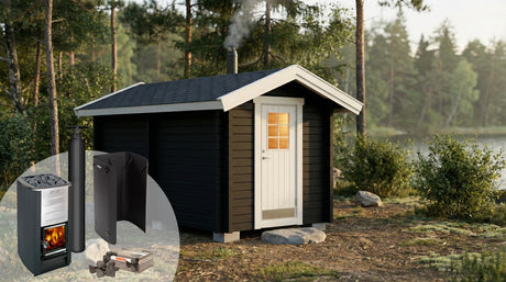 Bastupaket Börstskär 8 kvm & Harvia M3