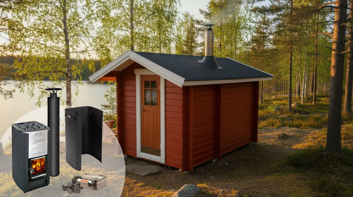 Bastupaket Getskär 6,5 kvm & Harvia M3